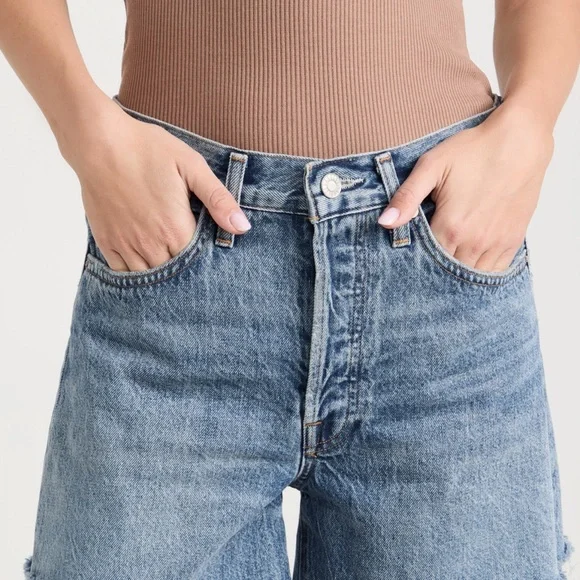 Agolde Parker Long Shorts - 29 - Picture 2 of 6